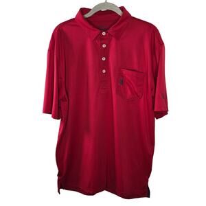 Johnnie-O Prep-Formance Red Golf Polo Oakmont Country Club Size Medium